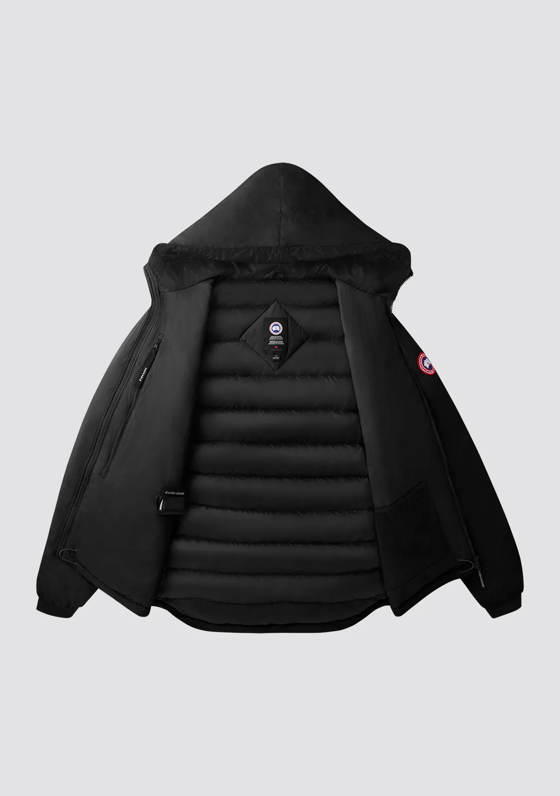 Model 5078M Lodge men's short hooded lightweight model. Color: Black official website picture. Size: S M L XL XXL.